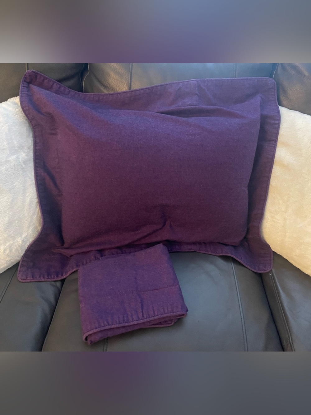 Alexander Julian Deep Purple Cotton Pillow Shams